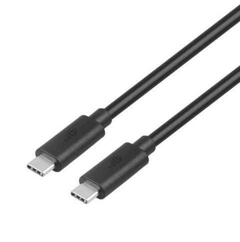 Kabel USB C-USB C 1m 100W 5Gbps USB 3.1 czarny Kabel USB C-USB C 1m 100W 5Gbps USB 3.1 czarny