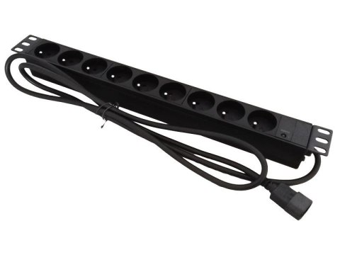 Listwa zasilająca 19" 9xCEE 7/5 wtyk C20 Listwa zasilająca 19" 9xCEE 7/5 wtyk C20