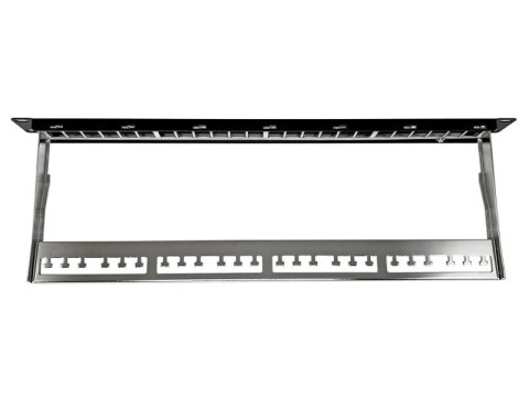 Patch panel pusty 24 porty 1U modularny Patch panel pusty 24 porty 1U modularny