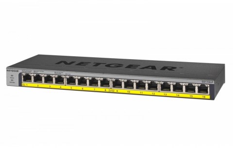 Przełącznik GS116LP Switch niezarządzalny 16xGE PoE+ Przełącznik GS116LP Switch niezarządzalny 16xGE PoE+
