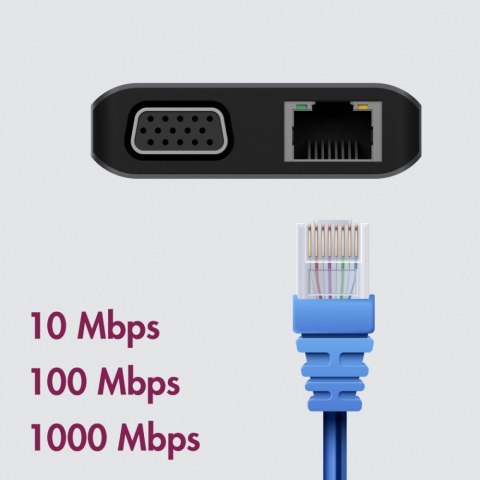 Stacja dokująca IB-DK4070-CPD 12w1,2xHDMI,AUDIO,CR,VGA Stacja dokująca IB-DK4070-CPD 12w1,2xHDMI,AUDIO,CR,VGA