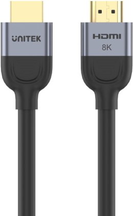 Kabel HDMI Unitek 2.1 8K 60Hz, czarny, 1m