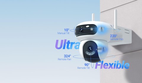 Kamera IP Ezviz HB90X Dual 4G Wi-Fi Kit 4MP+4MP z panelem solarnym 8W