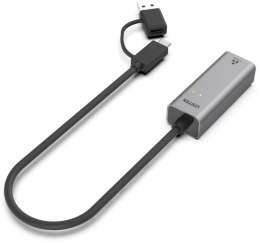 Unitek Hybrydowy adapter USB-C/USB-A do sieci
