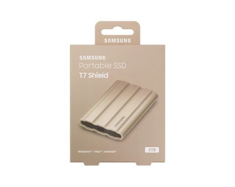 Dysk SSD T7 Shield 2TB USB 3.2, beżowy Dysk SSD T7 Shield 2TB USB 3.2, beżowy
