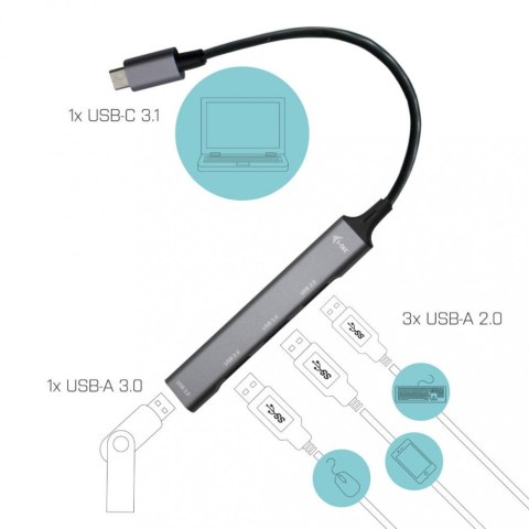 Hub USB-C 1x USB 3.0 + 3x USB 2.0 Hub USB-C 1x USB 3.0 + 3x USB 2.0