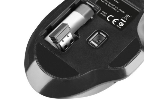 Mysz bezprzewodowa Blackbird 2 1600 DPI z cichym klikiem Czarna Mysz bezprzewodowa Blackbird 2 1600 DPI z cichym klikiem Czarna