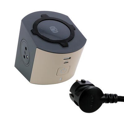 Przedłużacz 2x2P+Z Indukcja+USB A/C Przedłużacz 2x2P+Z Indukcja+USB A/C