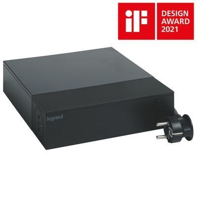 Przedłużacz TV ochron 4x2P+Z + 4x2P 2m czarny Przedłużacz TV ochron 4x2P+Z + 4x2P 2m czarny
