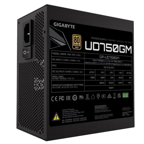 Zasilacz modularny UD750GM 750W 80PLUS GOLD ATX Zasilacz modularny UD750GM 750W 80PLUS GOLD ATX