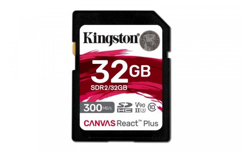 Karta pamięci SD 32GB Canvas React Plus 300/260 UHS-II U3 Karta pamięci SD 32GB Canvas React Plus 300/260 UHS-II U3