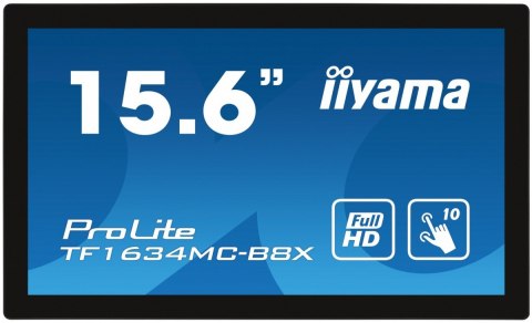 Monitor 15.6 cala TF1634MC-B8X IPS,poj.10pkt.450cd,IP65,7H,HDMI,DP Monitor 15.6 cala TF1634MC-B8X IPS,poj.10pkt.450cd,IP65,7H,HDMI,DP