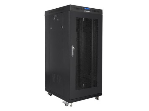 Szafa instalacyjna RACK stojąca 19 15U 800X1000 czarna drzwi perforowane LCD( FLAT PACK) Szafa instalacyjna RACK stojąca 19 15U 800X1000 czarna drzwi perforowane LCD( FLAT PACK)