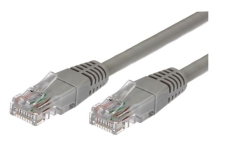 Kabel Patchcord miedziany kat.6 RJ45 UTP 1m. szary - paczka 10 sztuk Kabel Patchcord miedziany kat.6 RJ45 UTP 1m. szary - paczka 10 sztuk