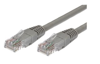 Kabel Patchcord miedziany kat.6 RJ45 UTP 2m. czarny - paczka 10 sztuk