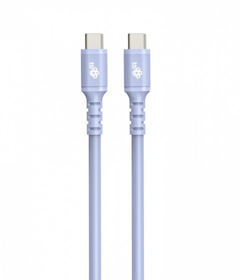 Kabel USB C - USB C 1m silikonowy fioletowy Kabel USB C - USB C 1m silikonowy fioletowy