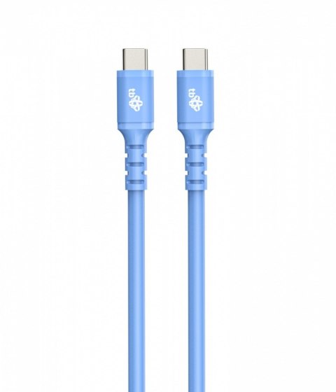 Kabel USB C - USB C 1m silikonowy niebieski Kabel USB C - USB C 1m silikonowy niebieski