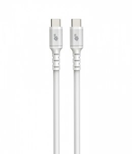 Kabel USB-C - USB-C 2m silikonowy biały