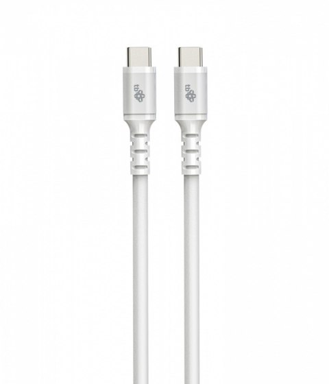 Kabel USB-C - USB-C 2m silikonowy biały Kabel USB-C - USB-C 2m silikonowy biały