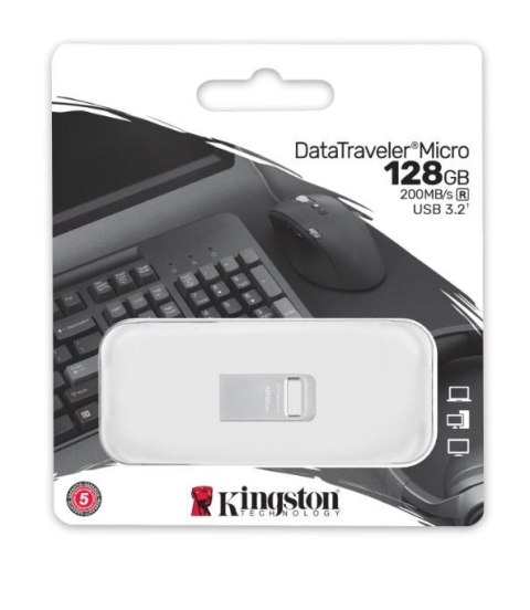 Pendrive Data Traveler Micro G2 128GB USB 3.2 Gen1 Pendrive Data Traveler Micro G2 128GB USB 3.2 Gen1