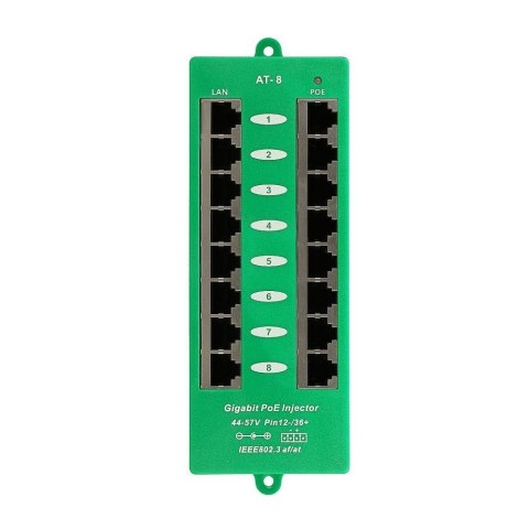 PoE Injector 8 portów Gigabit PoE Injector 8 portów Gigabit