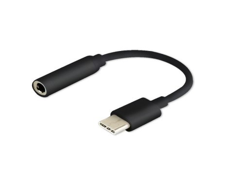 Adapter audio - USB typ C - Mini Jack 3,5mm, AK-35/B Adapter audio - USB typ C - Mini Jack 3,5mm, AK-35/B