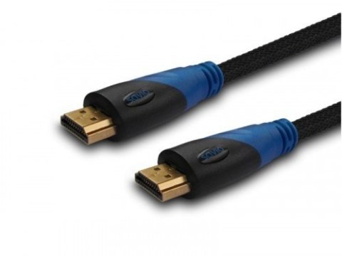 Kabel HDMI oplot nylon złoty v1.4 4Kx2K 1.5m, CL-02 Kabel HDMI oplot nylon złoty v1.4 4Kx2K 1.5m, CL-02