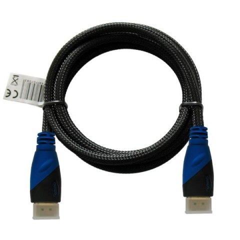 Kabel HDMI oplot nylon złoty v1.4 4Kx2K 1.5m, CL-02 Kabel HDMI oplot nylon złoty v1.4 4Kx2K 1.5m, CL-02