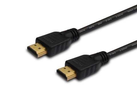 Kabel HDMI v. 1.4, złoty 3D, 4Kx2K, 1,5m, wielopak 10szt., CL-01 Kabel HDMI v. 1.4, złoty 3D, 4Kx2K, 1,5m, wielopak 10szt., CL-01