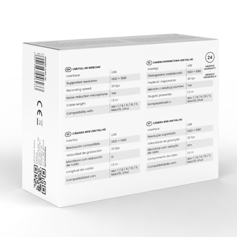 Kamera internetowa USB Full HD, CAK-01 Kamera internetowa USB Full HD, CAK-01