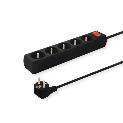 Listwa zasilająca 5 gniazd 3m, LZ-02 Listwa zasilająca 5 gniazd 3m, LZ-02