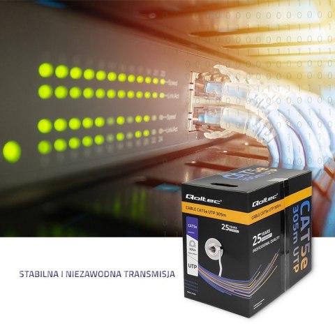 Kabel sieciowy/skrętka UTP | CAT5E | 305m Kabel sieciowy/skrętka UTP | CAT5E | 305m