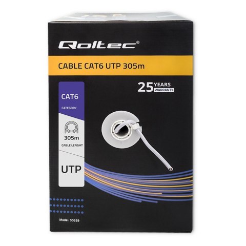 Kabel sieciowy/skrętka UTP | CAT6 | 305m Kabel sieciowy/skrętka UTP | CAT6 | 305m
