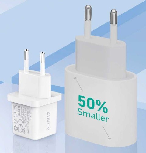 PA-F5 OEM White Mini ładowarka sieciowa 1xUSB-C 20W PD Power Delivery PA-F5 OEM White Mini ładowarka sieciowa 1xUSB-C 20W PD Power Delivery