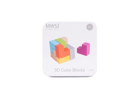 Gra układanka Kostka drewniana 3D w puszce Gra układanka Kostka drewniana 3D w puszce