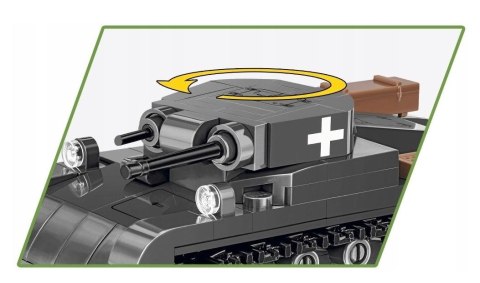 Klocki HC WWII Panzer II Ausf. A 250 elementów Klocki HC WWII Panzer II Ausf. A 250 elementów
