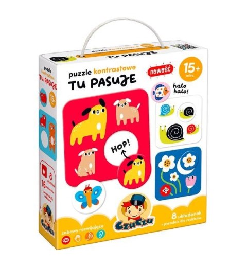 Puzzle kontrastowe - Tu pasuje Puzzle kontrastowe - Tu pasuje