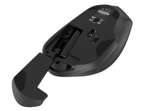 Mysz bezprzewodowa Siskin 2 1600 DPI Bluetooth 5.0 + 2.4 GHz Czarna