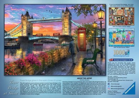 Puzzle 1000 elementów Zachód słońca nad Tower Bridge Puzzle 1000 elementów Zachód słońca nad Tower Bridge