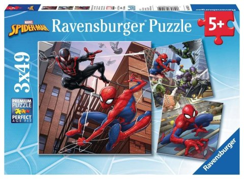 Puzzle 3x49 elementów Spiderman Puzzle 3x49 elementów Spiderman