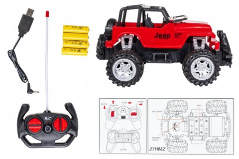 Auto RC rock crawler czerwone Auto RC rock crawler czerwone