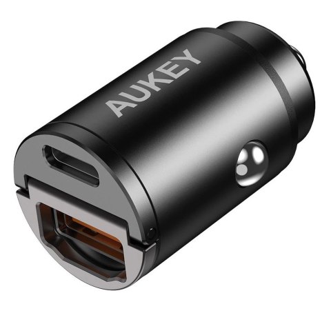 CC-A3 Mini aluminiowa ładowarka samochodowa 2xUSB (1xUSB C Power Delivery + 1xUSB A Quick Charge 3.0) 30W 6A CC-A3 Mini aluminiowa ładowarka samochodowa 2xUSB (1xUSB C Power Delivery + 1xUSB A Quick Charge 3.0) 30W 6A